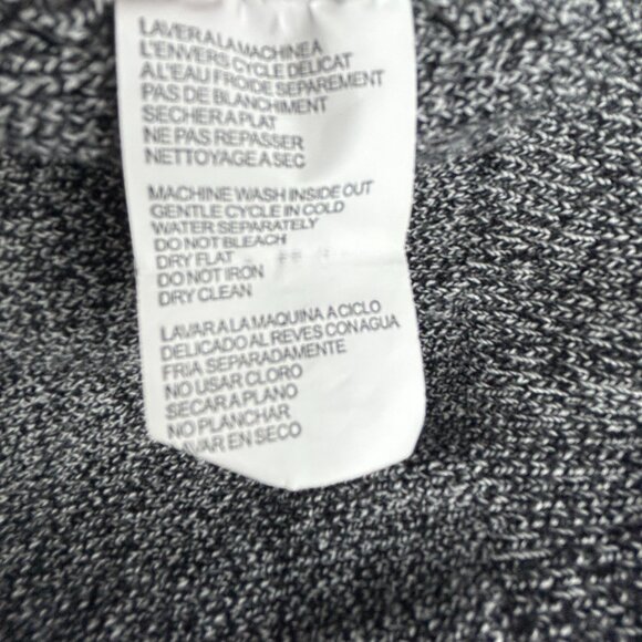 Tristan preppy black & white marled cotton sleeveless sweater vest - men's XL - Picture 7 of 7